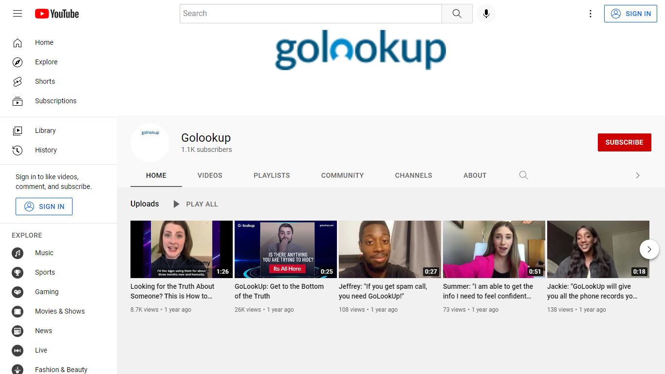 Golookup - YouTube