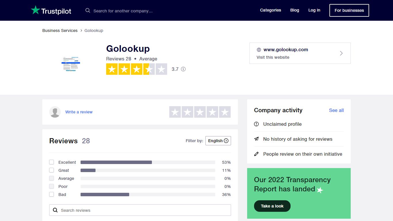 Read Customer Service Reviews of www.golookup.com - Trustpilot